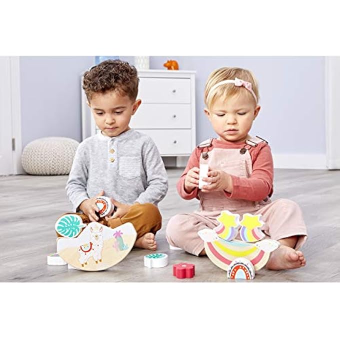WOODEN CRITTERS BALANCING TOY LLAMA CORN - Image 4