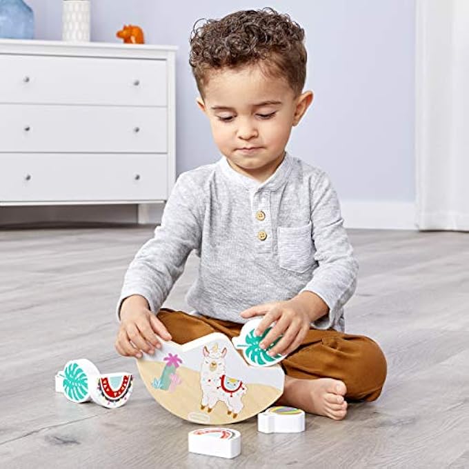 WOODEN CRITTERS BALANCING TOY LLAMA CORN - Image 3