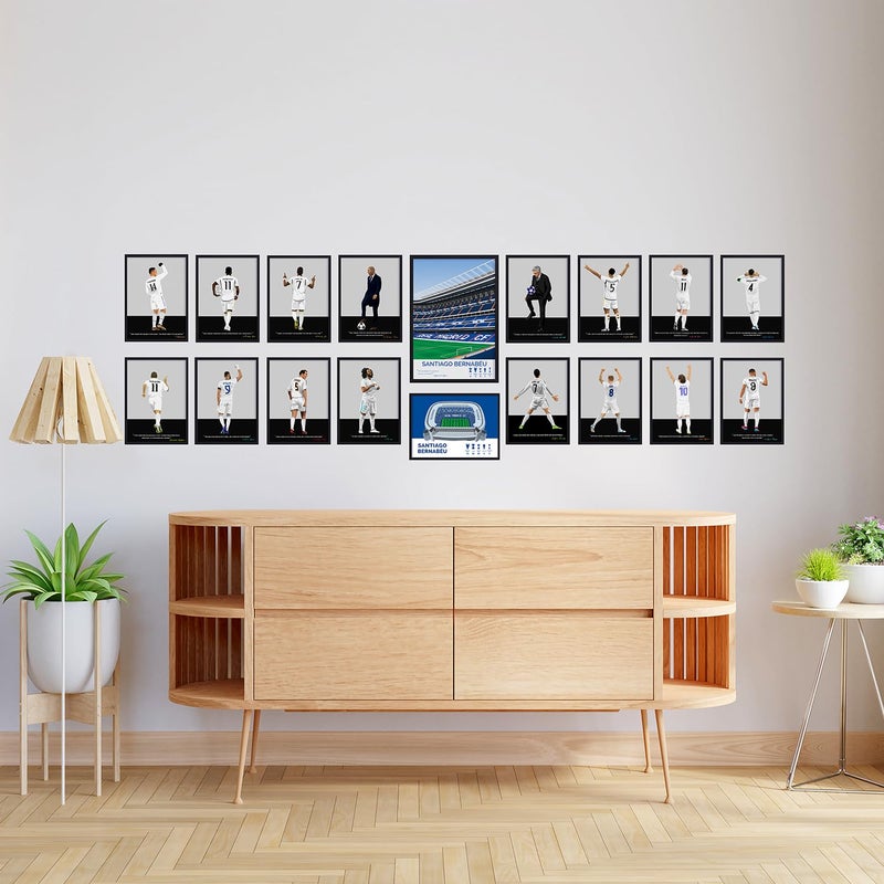 QUOTE - UNQUOTE ART QUOTE UNQUOTE ART Ronaldo Poster Real Madrid Frame Ronaldo Gifts 13x17 inches Black Frame - Image 5