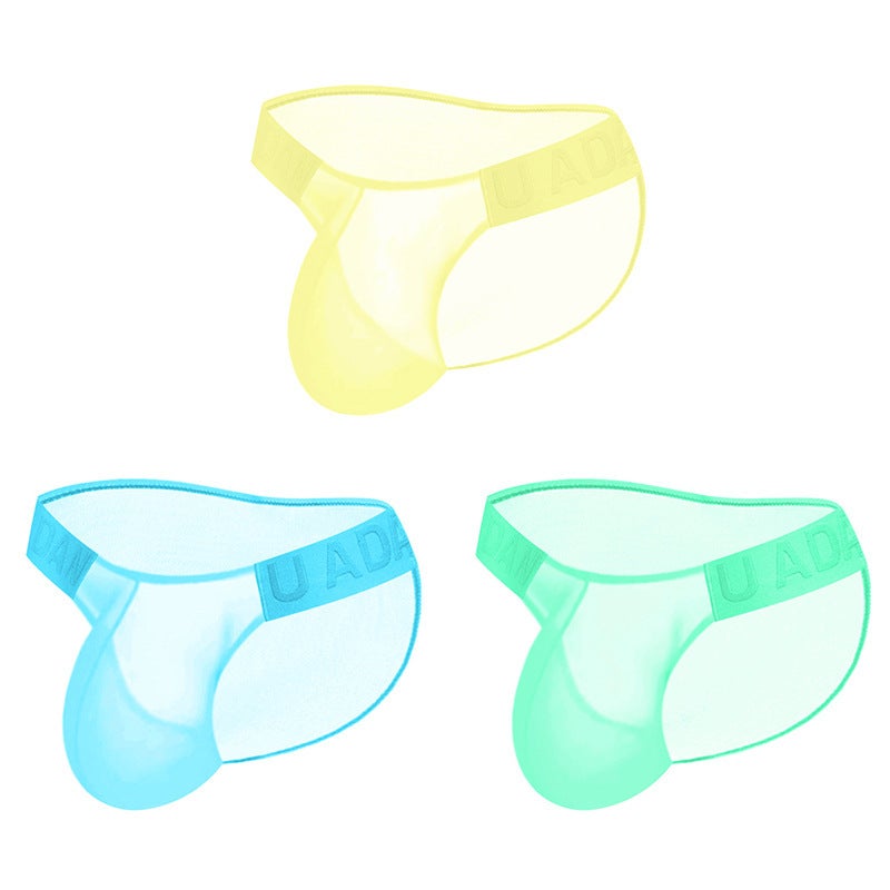 ORLVS Men's High-cut Transparent Ice Silk Briefs - Image 5