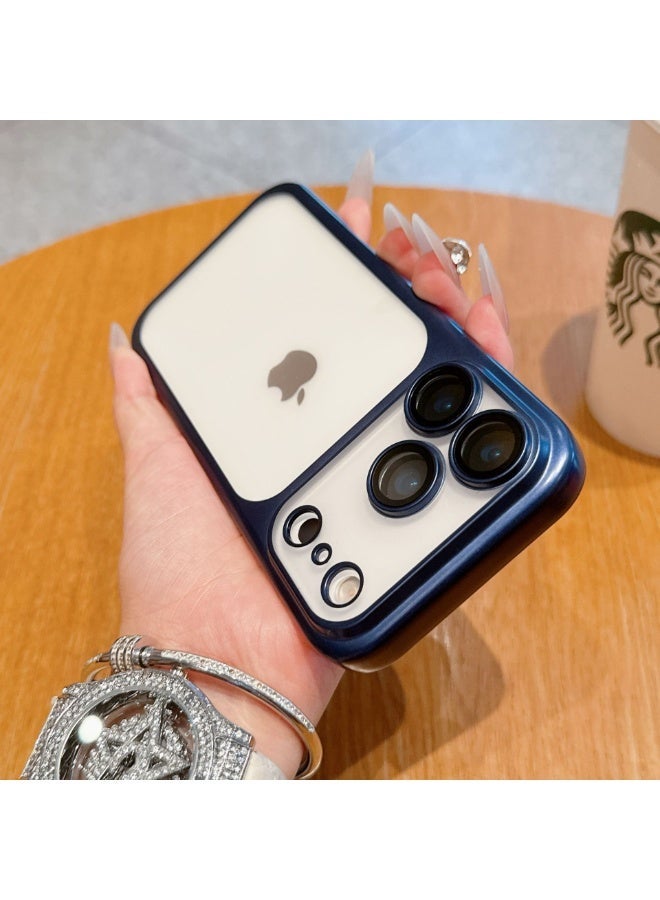 MONOGUE Luxury Frosted Transparent Matte Case for iPhone 17 Pro Full Lens Protection Metallic Color Frame Armor Back Cover - Image 4
