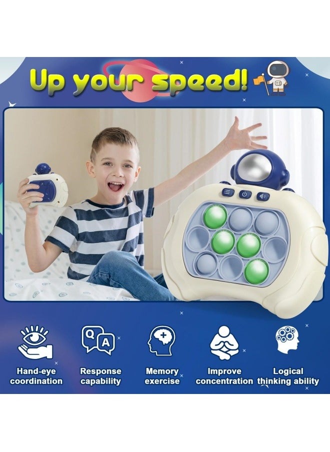 Generic - Kids Fidget Toys, Fast Push Light Up Bubble Game, Quick Push Game Toy, Kids Road Trip Essentials, Sensory Travel Toys Birthday Gifts for Boys Girls Teens Adults, Astronaut - Image 1