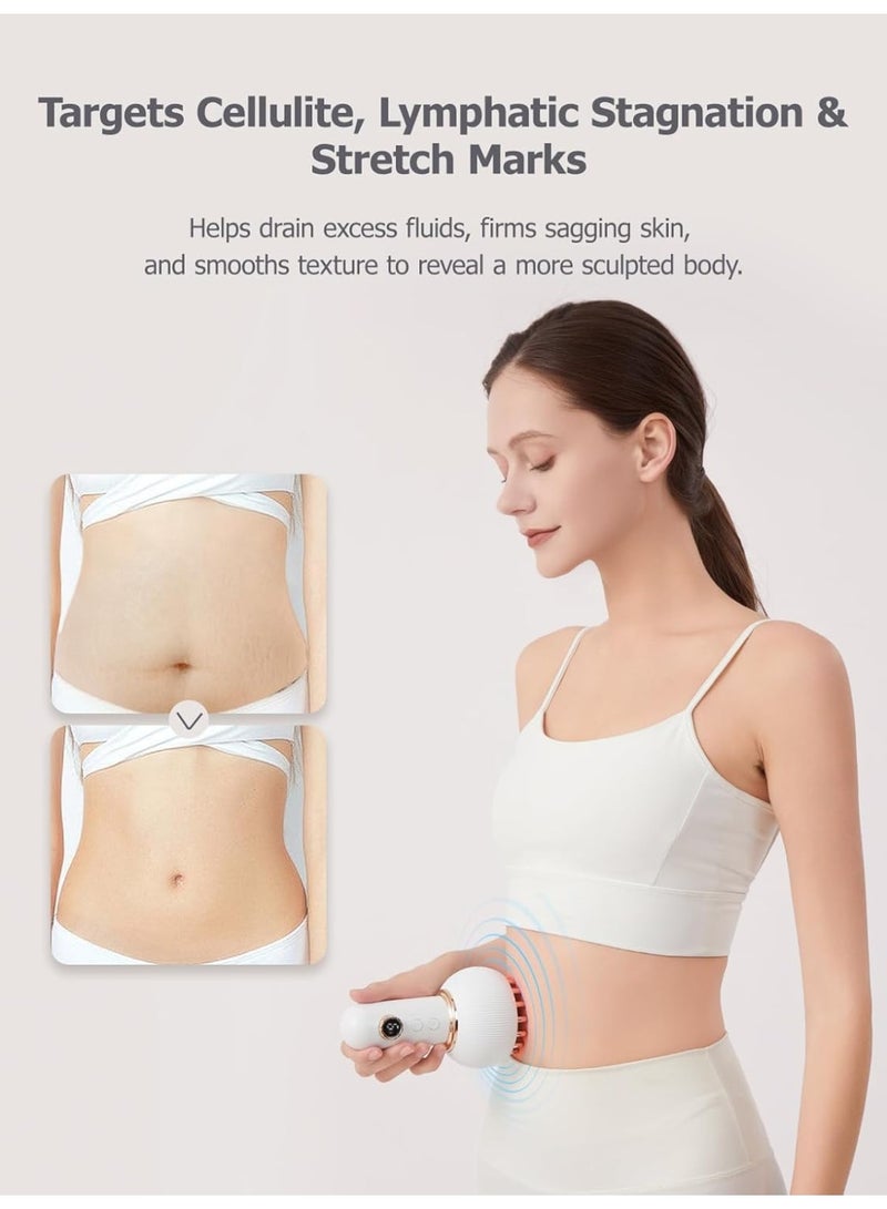 Day Wins Drainage Massager & Anti Cellulite Massage Tool, Helps Reduce Stretch Marks & Cellulite, for Legs, Arms & Belly, Body Sculpting Machine with Microcurrent, Light, Heat & Vibration - Image 2
