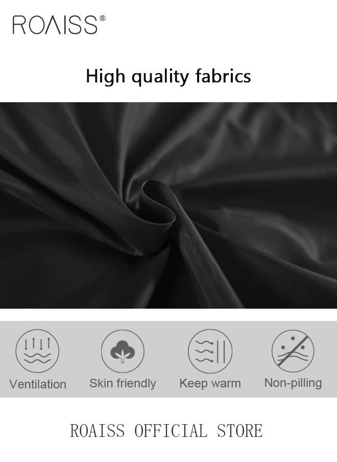 roaiss - Fashion Winter Short Jacket Women Waterproof Shiny Candy-Colored White Duck Down Coat Female Loose Hooded Parker Overcoat - Image 1