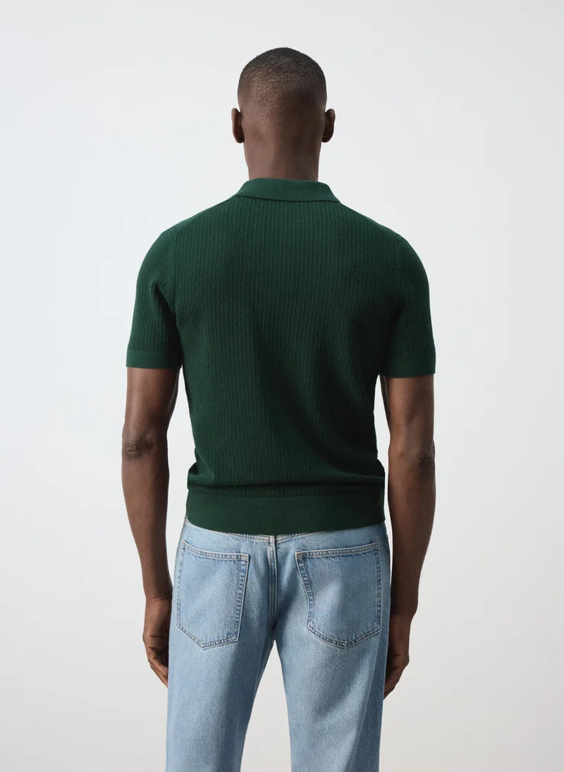 مانجو مان 100% Cotton Knitted Polo Structure