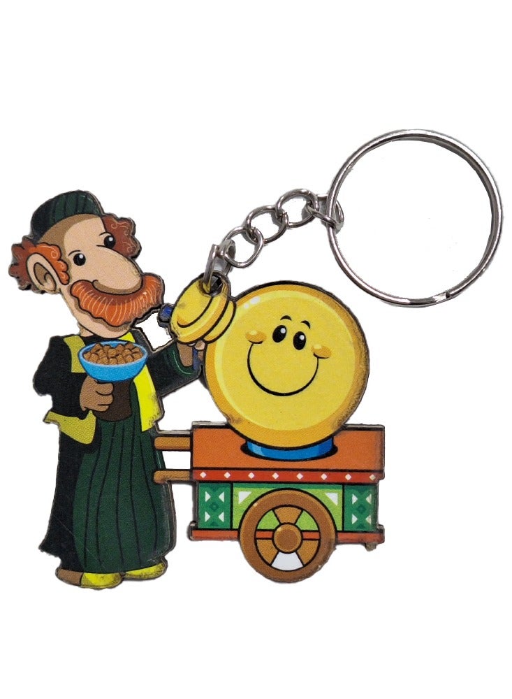 Ramadan medals, characters, new Ramadan medal, toy for children, 4 pieces, different shapes, high wooden material - Image 2