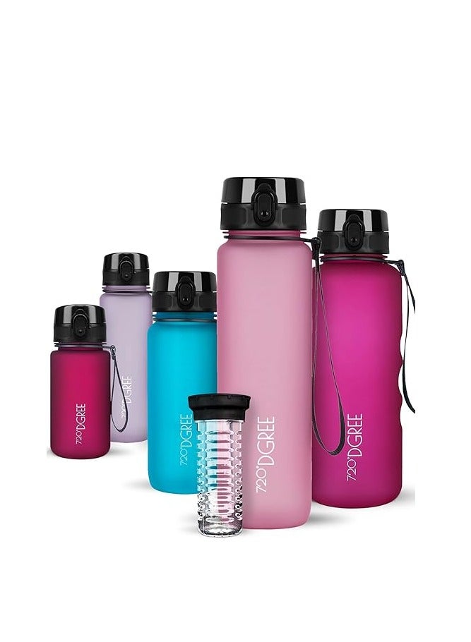 720°DGREE Water Bottle uberBottle + Fruit Infuser – 1L BPA-Free, Leakproof – Reusable Tritan Sports Bottle for Fitness, Workout, Bike, Outdoors - Image 1