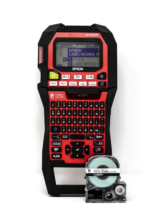 LABELWORKS Epson LW-PX900 Industrial Label Maker - Portable Handheld Label Printer Compatible with All Epson PX Tape Types - Image 1