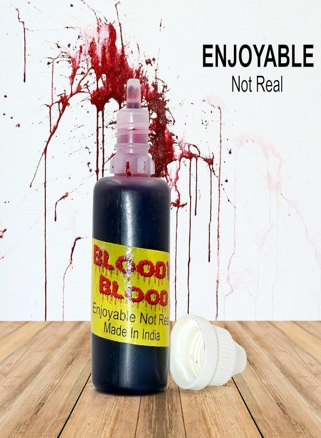 Rock World Party Decoration Halloween Red Fake Blood | 30ML (Pack of 1) - Image 2