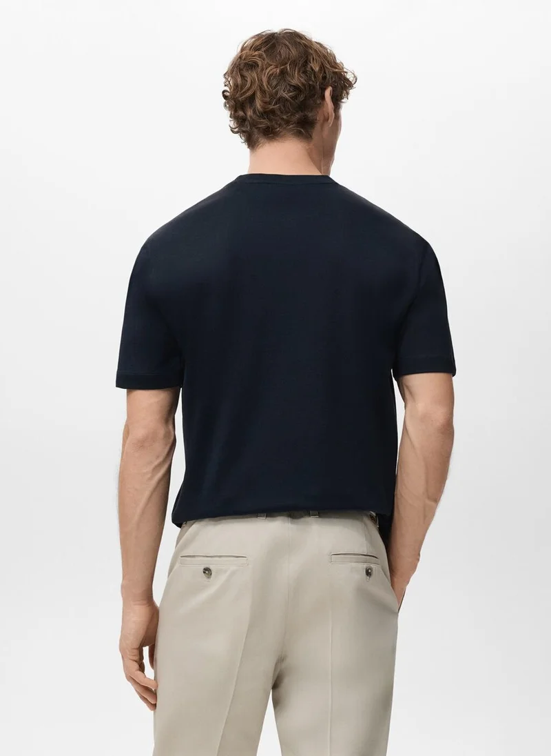 Mango Man 100% cotton T-shirt regular fit