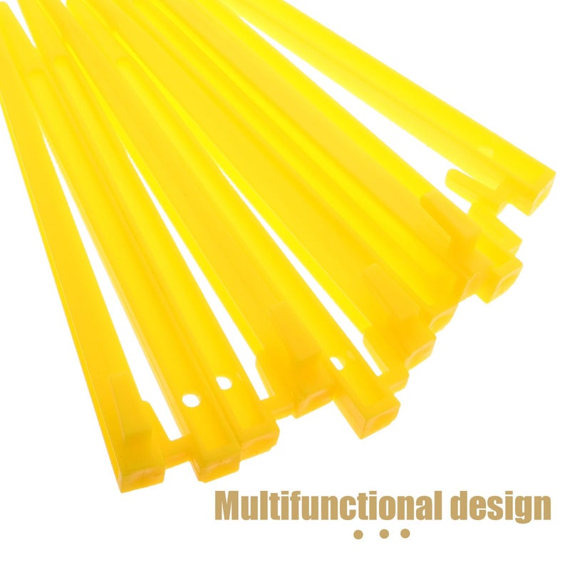 10Pcs Yellow Plastic Tent Stakes for Camping Canopy Sand Pegs Outdoor Ground Anchors - Image 4