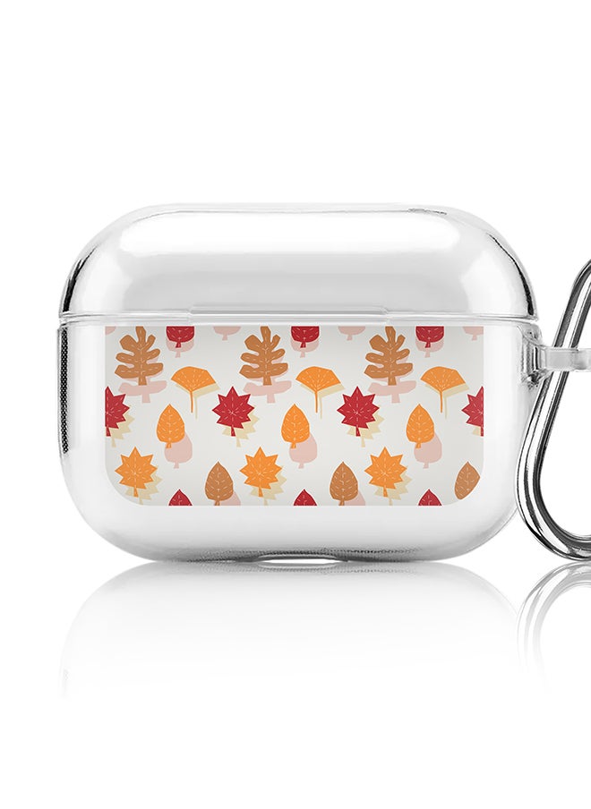 Stylizedd Classic Clear printed Case for Apple AirPods Pro 2nd Generation Thin Transparent Cover [Designed for Apple AirPods Pro 2nd Generation] - Autumn Scribble  - Image 1