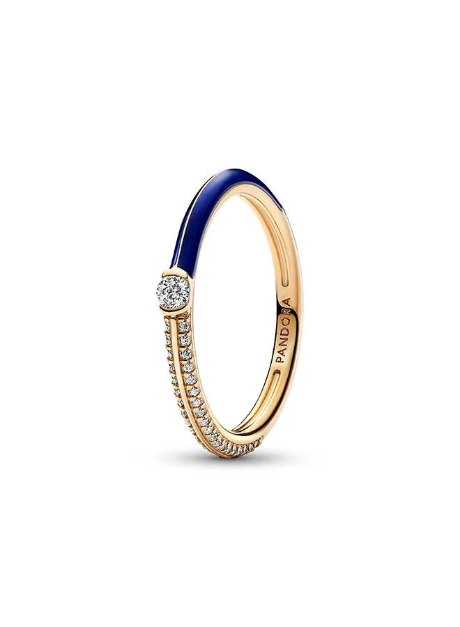 باندورا Pandora ME Pavé & Blue Dual Ring