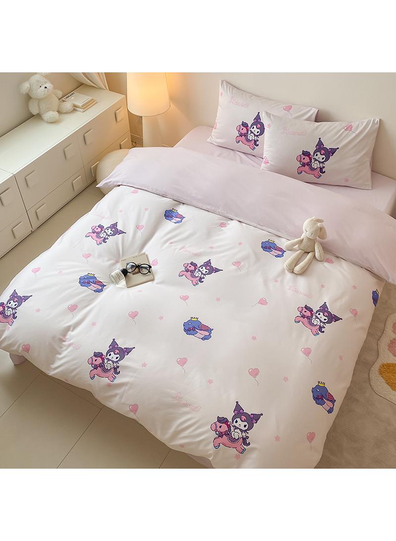 Bluejw 4-Piece Kuromi Cotton Comfortable Set Fitted Sheet Set Children'S Day Gift Birthday Gift - Image 1