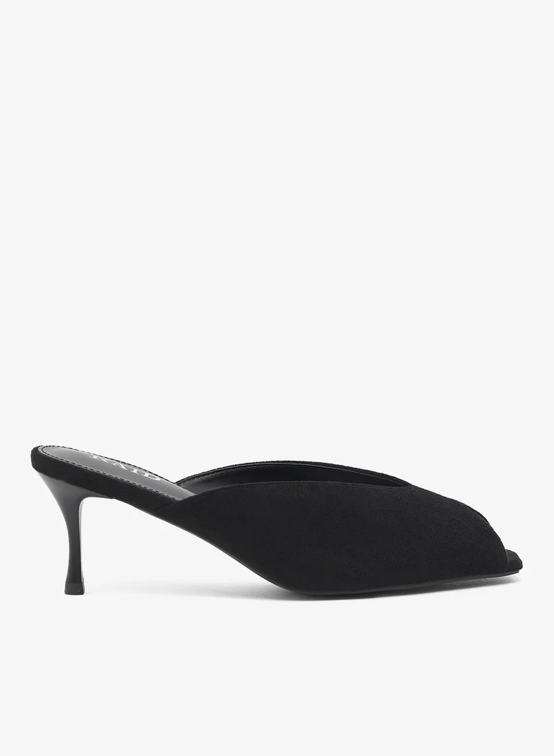 Casual Heeled Mules Sandals