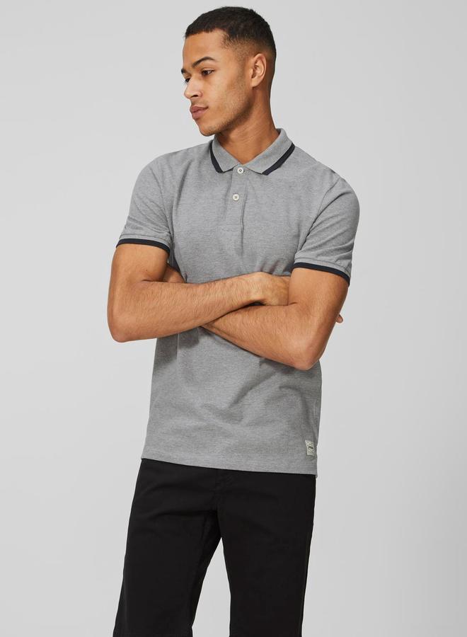 برودكت بولو أساسي بتفاصيل شريط متباين - Image 1