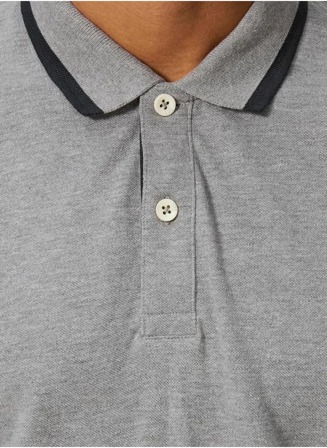 PRODUKT Contrast Taping Detail Basic Polo