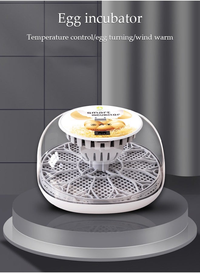 DUNISO - Egg Incubator, Fully Automatic Incubator for 12 Eggs, Poultry Incubator , Equipped with Automatic Egg Flipping and Temperature Display, Suitable for Incubating Chickens, Ducks, Geese, Quails，26*26*14CM - Image 1