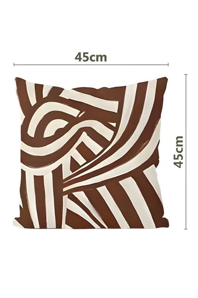 Hoasis Cushion Covers Set of 4, Throw Pillow Cover, Abstract Modern Decorative Couch Pillow Case 45cm x 45cm, For Living Room Sofa Car Couch Bed Pillowcases ,45cm x 45cm - Image 4