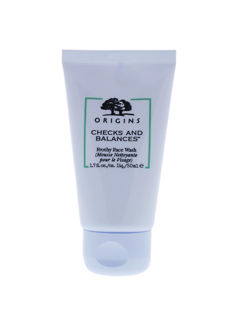 Origins Origins Checks and Balances Frothy Face Wash Unisex Cleanser I0090872 1.69 Fl Oz (Pack of 1) 