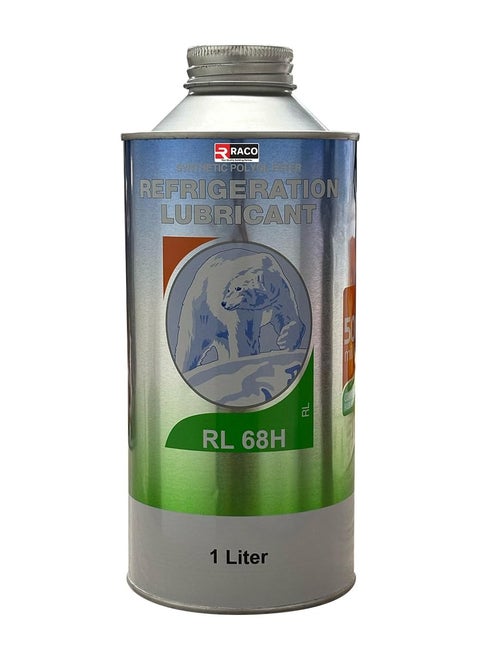 RACO Refrigeration Lubricant RL 68H Oil, 1 Liter Synthetic Polyol Ester for HFC Refrigeration and Air Conditioning Compressors