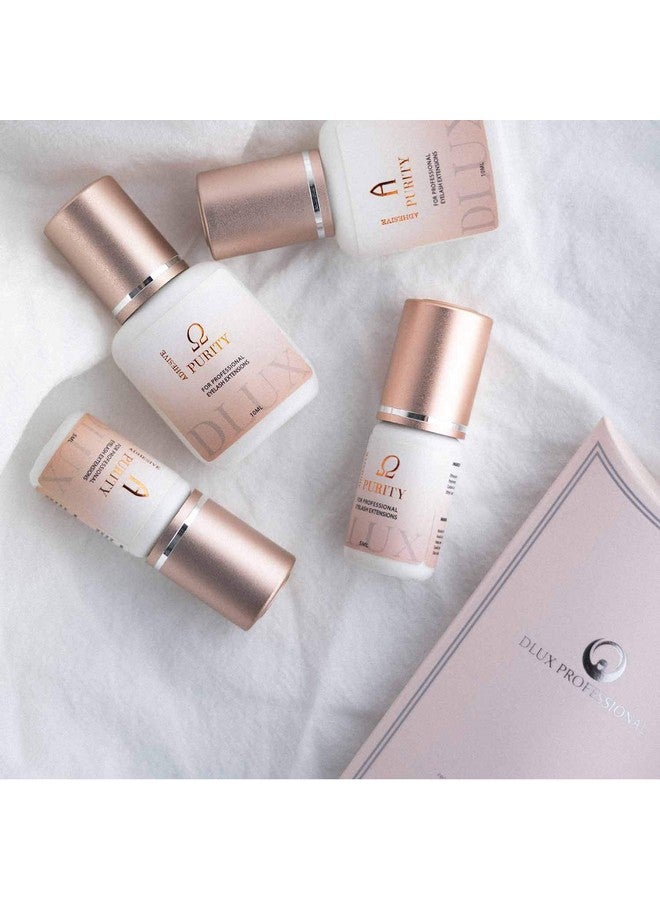 DLUX PROFESSIONAL - Purity Omega Professional Luxury Semi-Permanent Eyelash Extension Black Glue 5Ml, For Volume, Extra Strong, Lash Extensions Adhesive, 1 Sec Drying, Up To 7 Weeks, Lash Supplies - Image 4