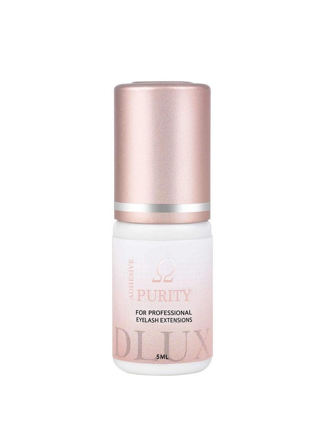 DLUX PROFESSIONAL - Purity Omega Professional Luxury Semi-Permanent Eyelash Extension Black Glue 5Ml, For Volume, Extra Strong, Lash Extensions Adhesive, 1 Sec Drying, Up To 7 Weeks, Lash Supplies - Image 1