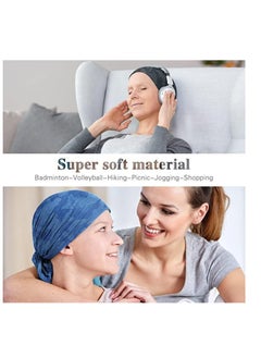 Excefore Cotton Face Bandanas for Sports Headwear Headband Neck Gaiter Chemo Cap Hair Loss Beanie Nightcap  - Image 2