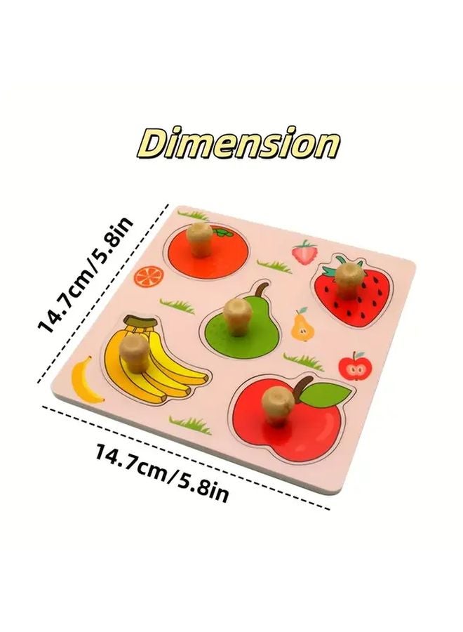 Ocean Wooden 3D Puzzle Toy Geometric Shapes Matching Board For Toddlers Holiday Birthday Gifts - Image 3