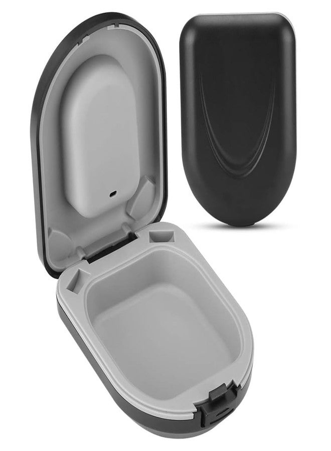 Aika Hearing Aid Case, Waterproof Portable Hard Case for Hearing Aids (Black) - Image 1