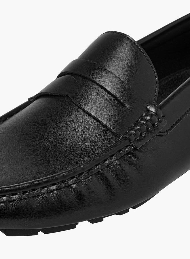 ال بي ال من شو اكسبرس أحذية رجالية بدون كعب بتفاصيل مقصوصة - Image 4