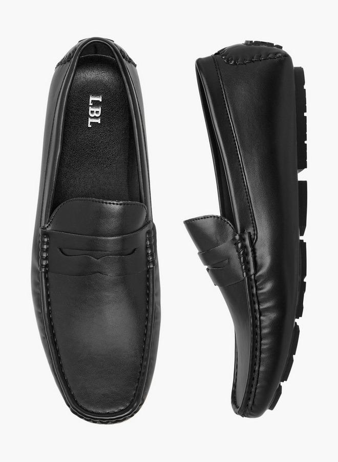 ال بي ال من شو اكسبرس أحذية رجالية بدون كعب بتفاصيل مقصوصة - Image 3