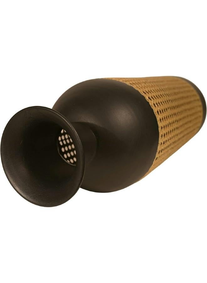 لوفت ارتي كاناج,مزهرية,D18.5XH61.5CMS,طبيعي,اسود,معدن-173079 - Image 4