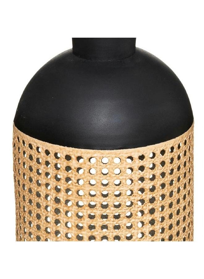 LOFT ARTY CANNAGE,VASE,D18.5XH61.5CMS,NATURAL,BLACK,METAL-173079  - Image 2