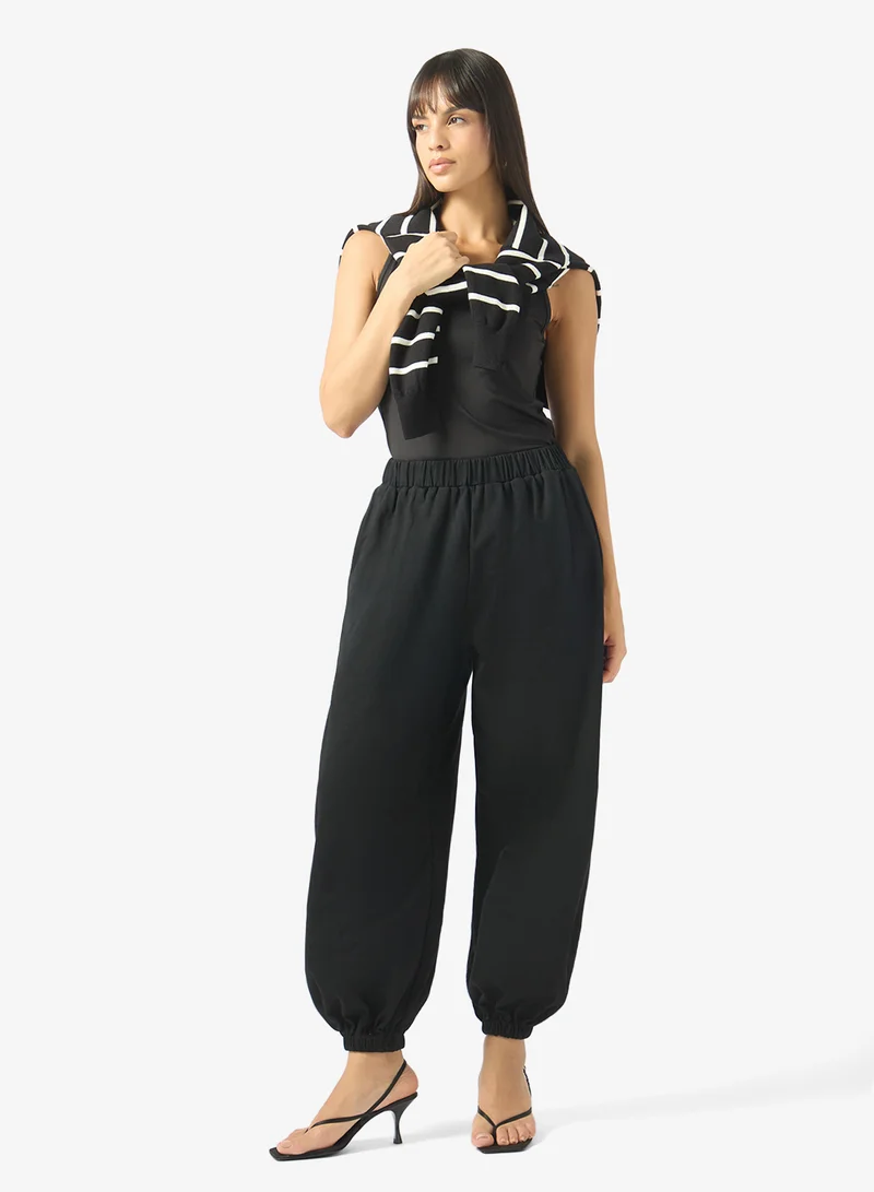 Ginger Basics Wide Leg Barrel Joggers