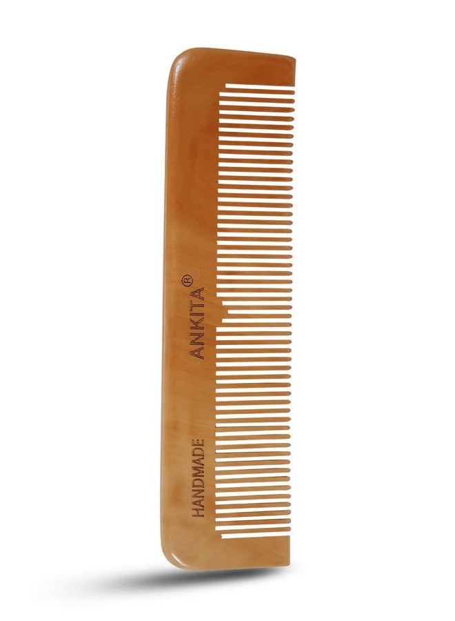 Ankita Wood Hair Combs for Curly Hair- No Static Wooden Hair Comb With Rounded Handle for Men Women and Kids - Image 1
