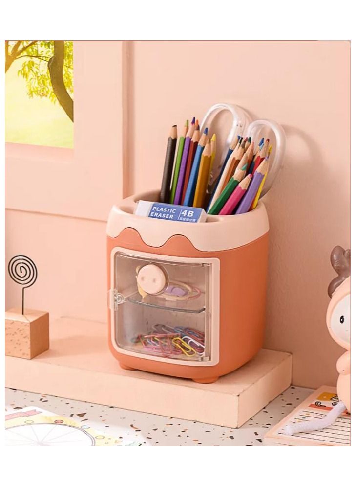 Creative Cartoon design PP plastic multifunctional holder for pens and small accessories - Image 2