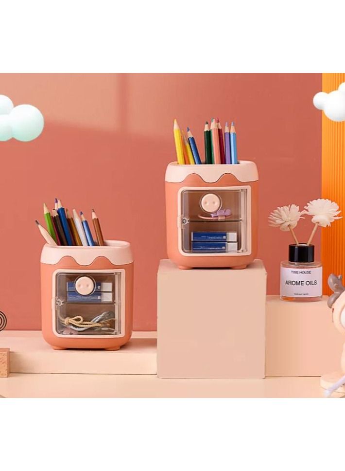 Creative Cartoon design PP plastic multifunctional holder for pens and small accessories - Image 1