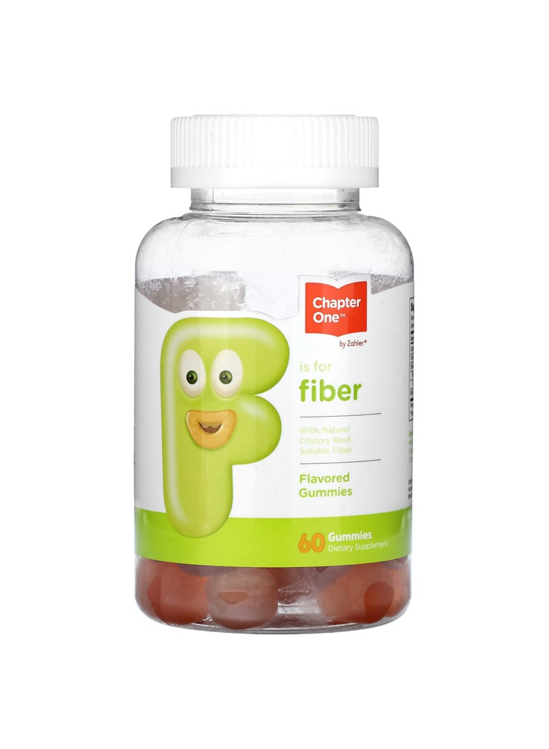 F Is For Fiber, Flavored, 60 Gummies