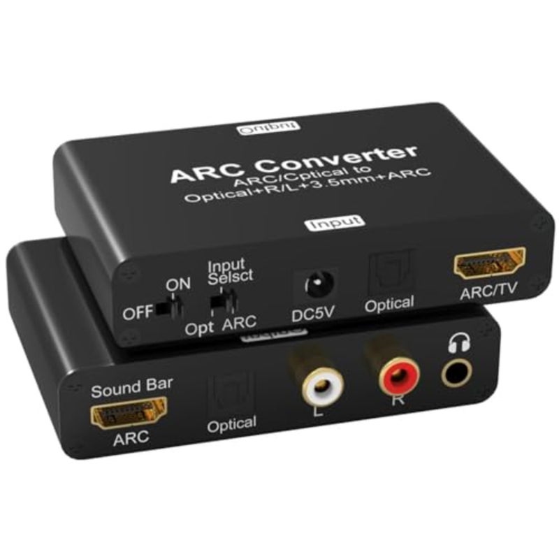 X Spring Hdmi Audio Extractor، 192Khz Arc Digital to Analog Converter، Spdif Optical Toslink، L R 3.5 مم جاك ستيريو، محول صوت 24 بت للتلفزيون ومكبرات الصوت، متوافق مع PS5 وBlu-ray - Image 1