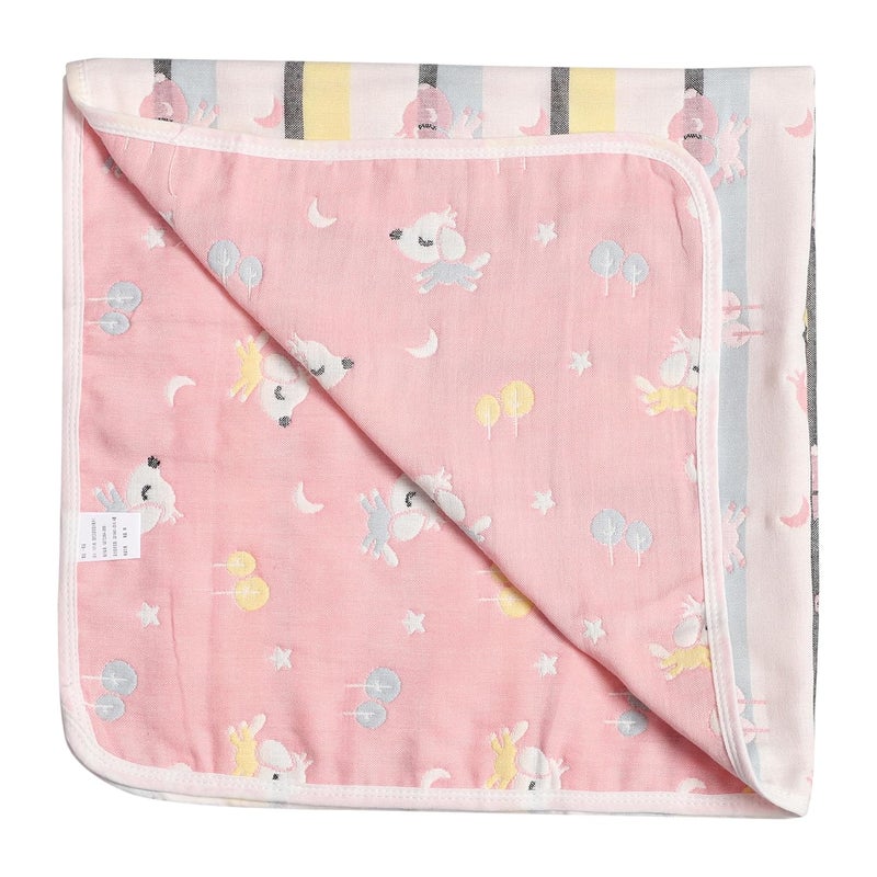 MumsLap Baby Muslin Blanket for Newborn | 6 Layer Gauze Cotton | Soft Swaddle Wrap Blanket/Quilt/Bath Towel/Nursing Cover/Crib Blankets for Boys and Girls (Doggy), 200 tc,Multicolor - Image 3