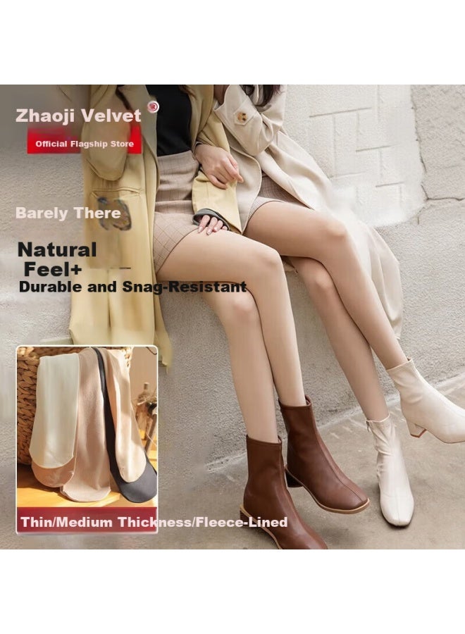 Bejirog Sheer Leggings Spring And Autumn Thin Nude Anti-snag Tights For Women, Outerwear Pantyhose, Student Stockings