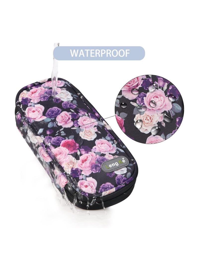 Insulin Cooler Travel Case for Diabetic Insulin Cooling Case Travel Portable Insulin Pen Carrying Case Cooler Bag Organizer for Diabetic Supplies with 2 Ice Pack  (Flower) - Image 3