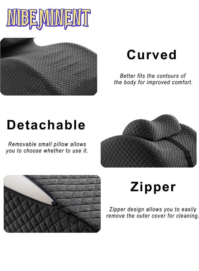 NIBEMINENT Multipurpose Leg and Back Pillow - Elevation Pillow for Sleeping, Lumbar Cushion for Office Chair, Sofa, Portable Body Pillow for Travel, Camping, Pregnancy Support - Image 5