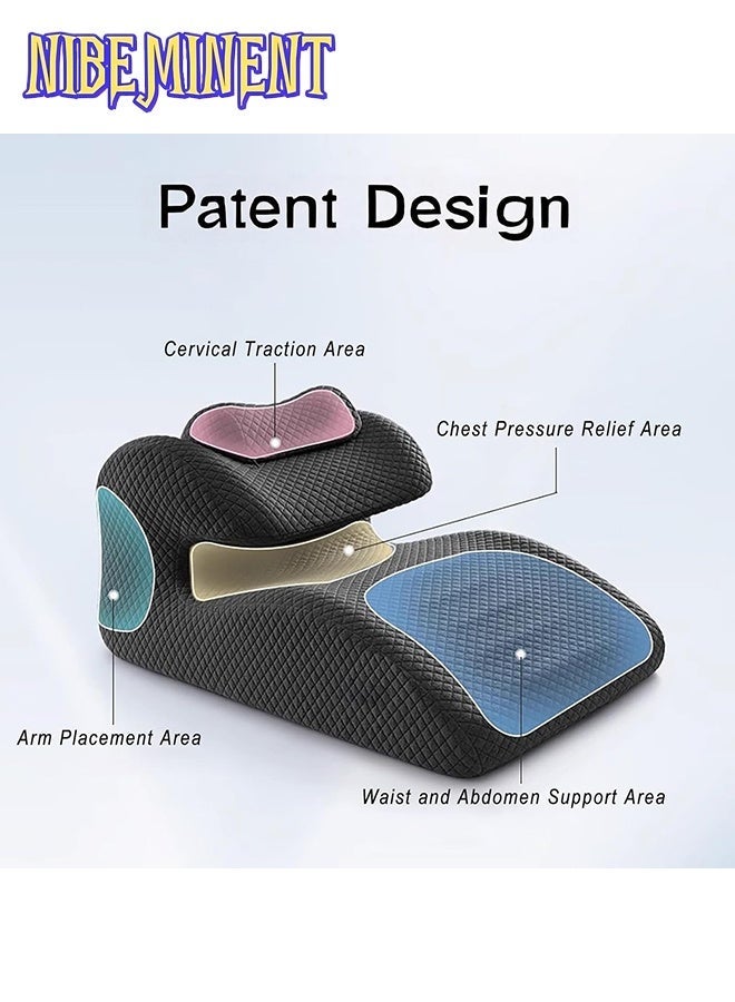 NIBEMINENT Multipurpose Leg and Back Pillow - Elevation Pillow for Sleeping, Lumbar Cushion for Office Chair, Sofa, Portable Body Pillow for Travel, Camping, Pregnancy Support - Image 3