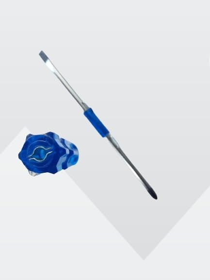 MT576 Steel Two in One Screw Driver (Blue and Silver)  - Image 3