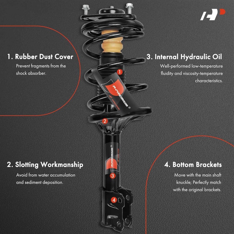 A-Premium Shock Absorber Set for Mitsubishi Outlander 2003-2006 - Image 3