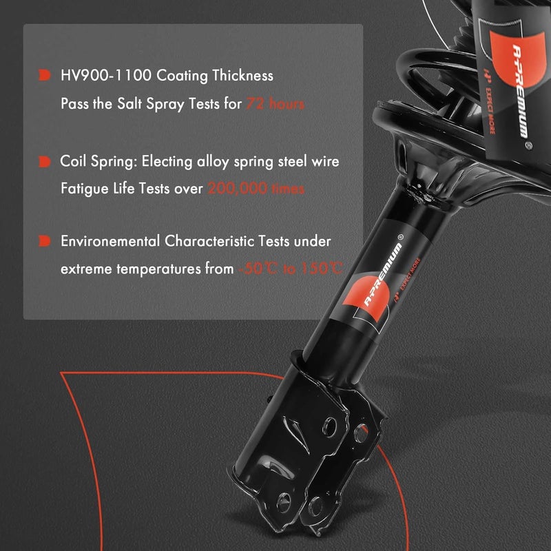 A-Premium Shock Absorber Set for Mitsubishi Outlander 2003-2006 - Image 4