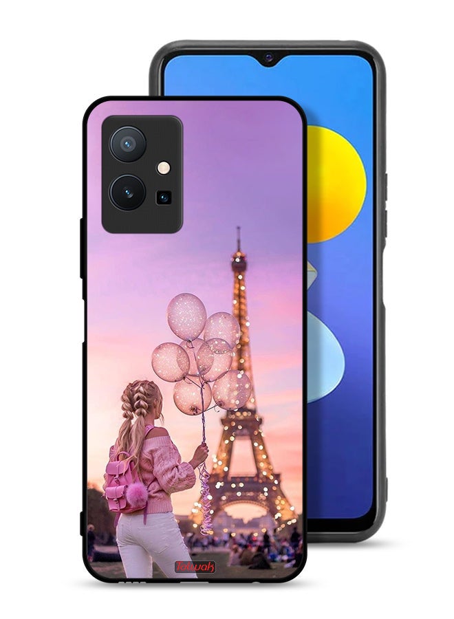 Tolwak Vivo T1 5G Protective Case Cover Girl Holding Balloons - Image 1