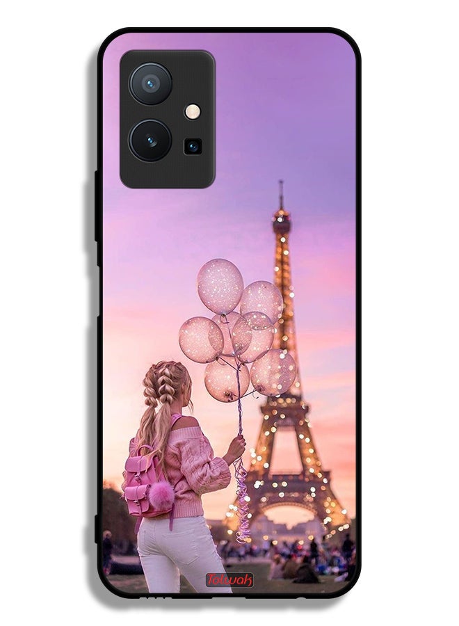 Tolwak Vivo T1 5G Protective Case Cover Girl Holding Balloons - Image 2